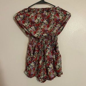 Cheeky floral Romper